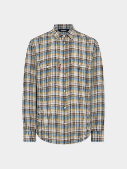 DSQUARED2 CANADIAN VINTAGE LINEN SHIRT