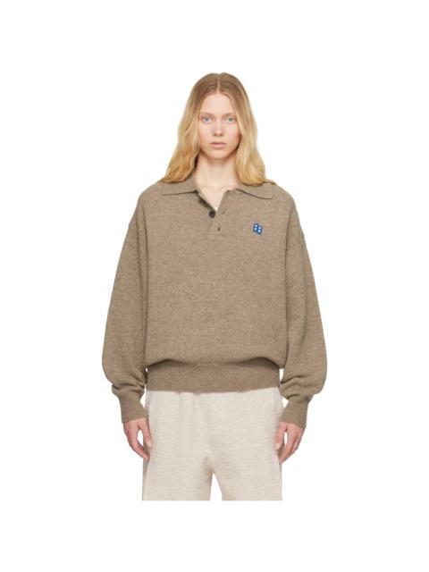 ADER error Beige Sig; BL Tag Knit 02 Polo