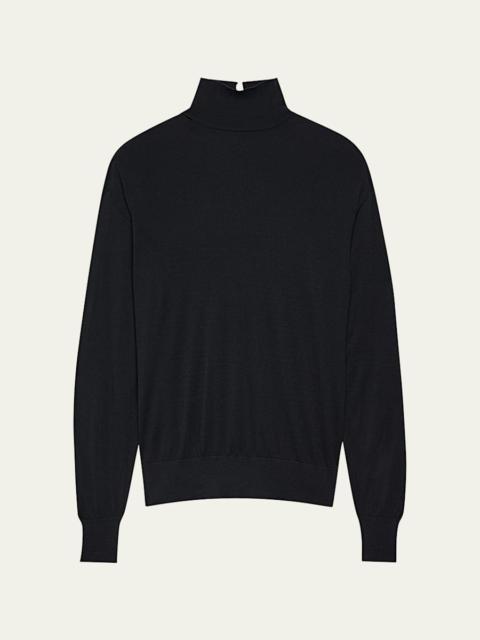 Another Tomorrow Featherweight Wool Turtleneck