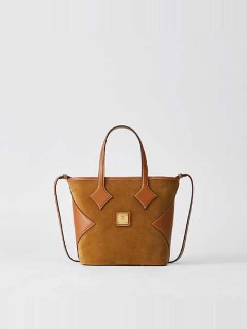 MCM Dia Shopper in Calfskin Suede