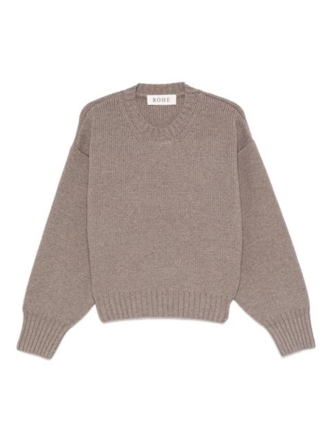 RÓHE drop-shoulder ribbed-knit jumper