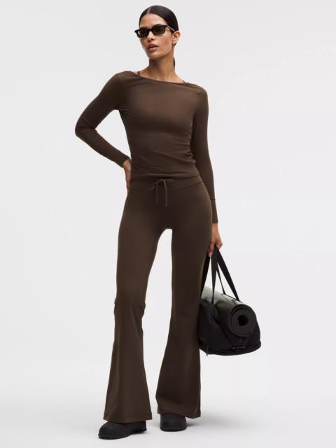 lululemon Groove High-Rise Ribbed Wide-Flare Pant