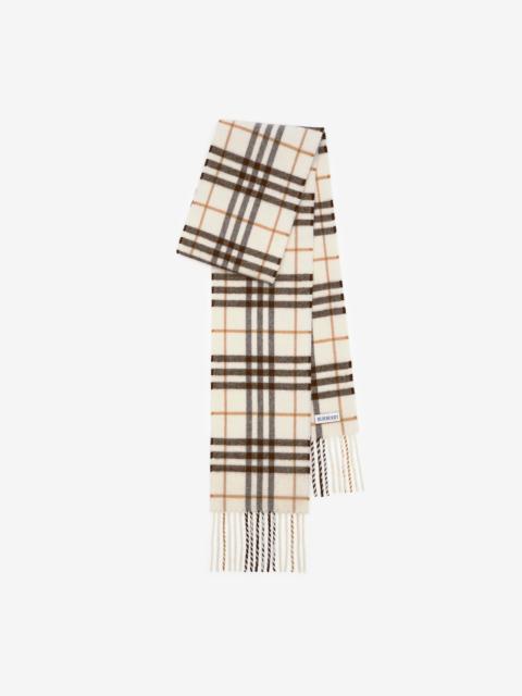 Burberry Narrow Check Cashmere Scarf