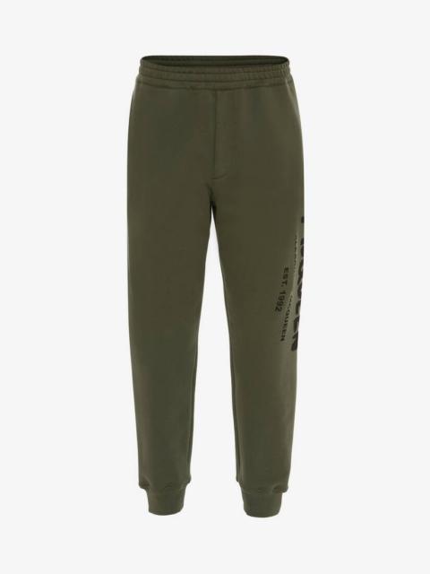 Alexander McQueen Mcqueen Graffiti Joggers in Khaki