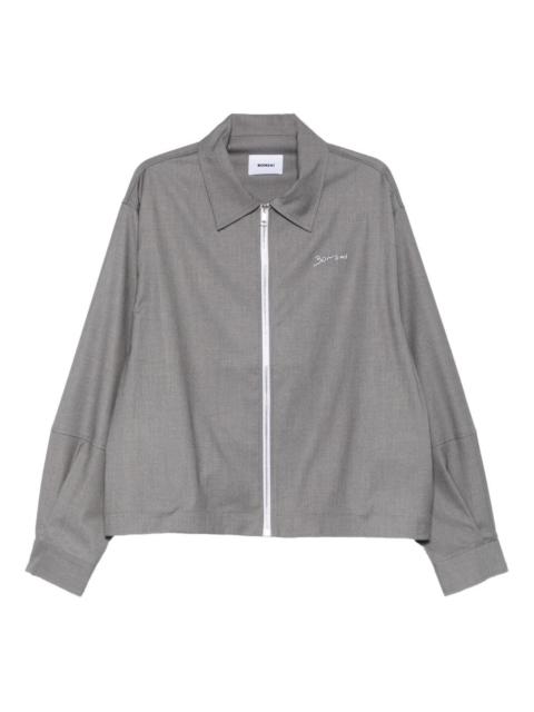 BONSAI logo-embroidered zip-up jacket