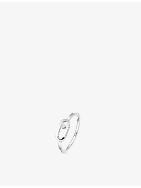 MESSIKA Move Uno 18ct Gold And 0.01ct Diamond Ring