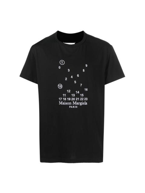 Maison Margiela graphic-print short-sleeve T-shirt | REVERSIBLE