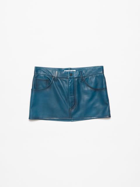 Acne Studios Leather skirt - Blue/black