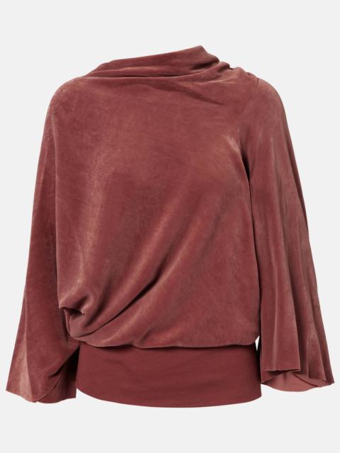Rick Owens Draped charmeuse top