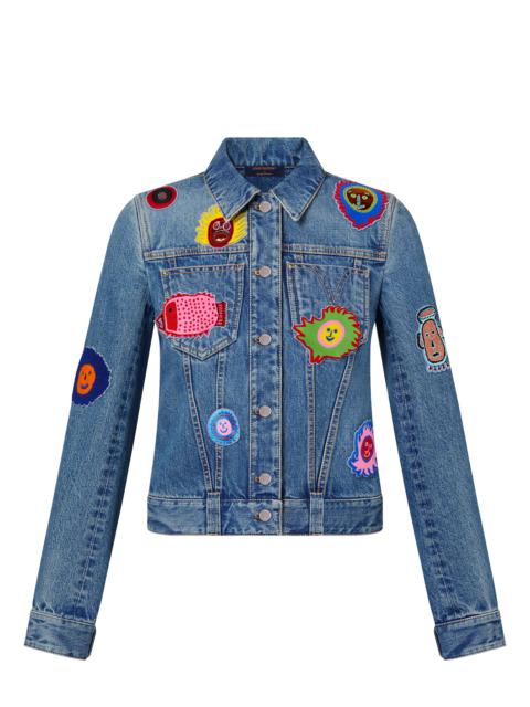 Louis Vuitton LV x YK Faces Patches Fitted Denim Jacket