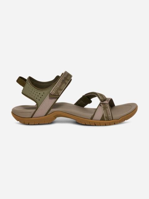 Teva Women's Verra Hiking Sandal in Archive Criss Cross Olive