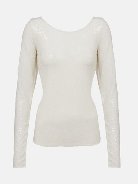 Polo Ralph Lauren Sequined jersey T-shirt