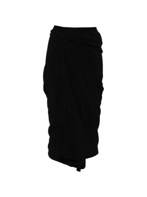 asymmetric-design skirt