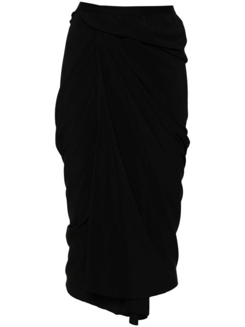Rick Owens asymmetric-design skirt