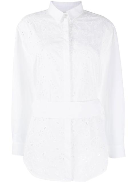 FABIANA FILIPPI perforated belted-waist shirt