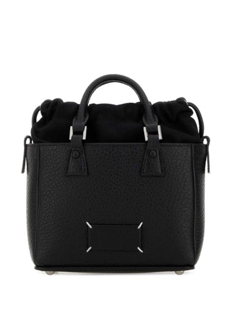 Maison Margiela Maison Margiela Men Black Leather 5Ac Handbag