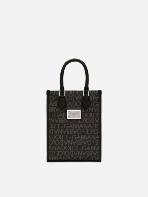 Small coated jacquard bag