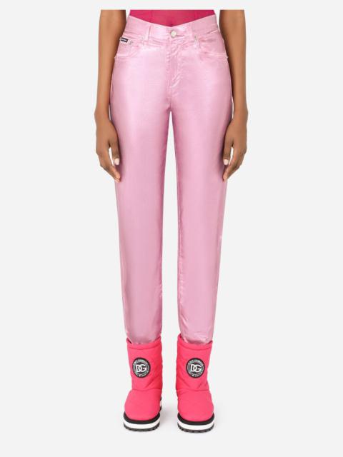 Dolce & Gabbana Laminated denim Grace jeans