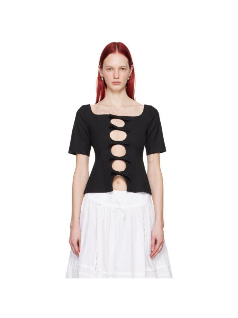 SANDY LIANG Black Sorrel Blouse