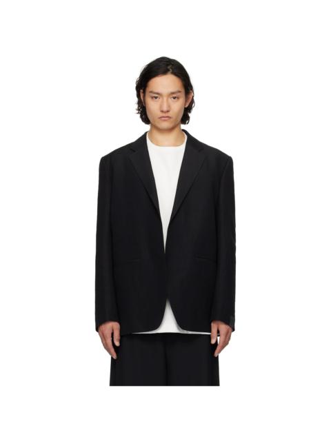 N.Hoolywood Black Buttonless Blazer