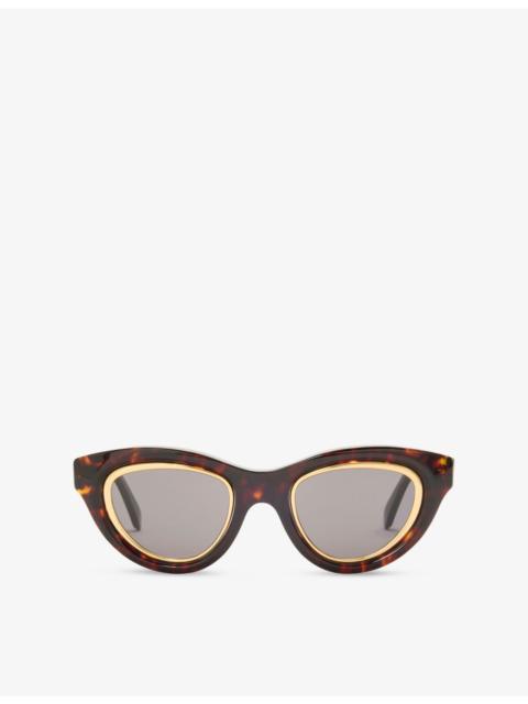 Loewe Cat Eye Mini Anagram Acetate Sunglasses