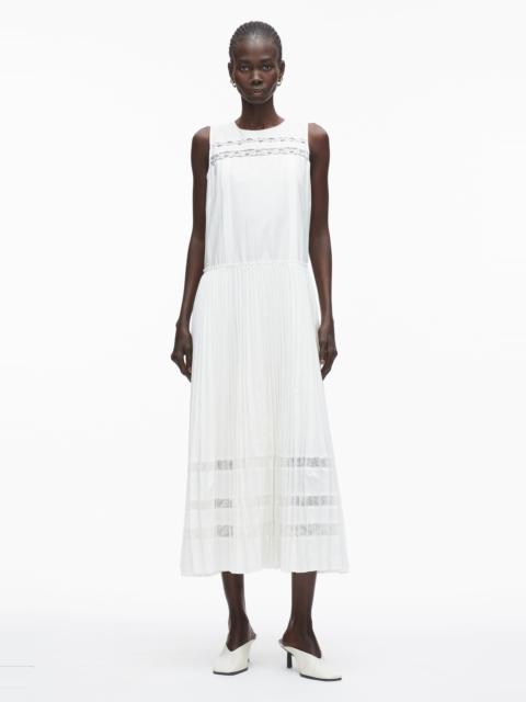 3.1 Phillip Lim Pleated A-Line Dress With Lace Insert