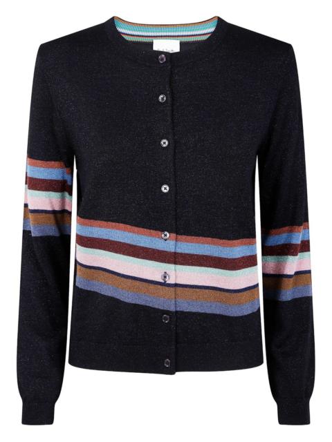 Paul Smith glitter-striped cardigan