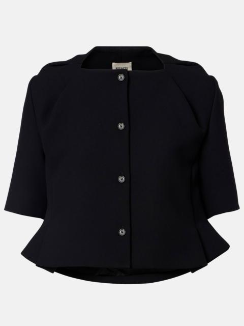 KHAITE Vali crêpe top