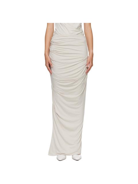 entire studios Gray Drape Maxi Skirt