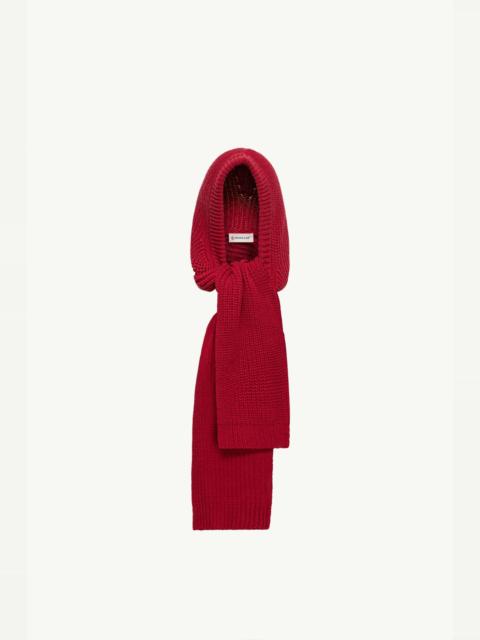 Moncler Wool & Cashmere Blend Hooded Scarf
