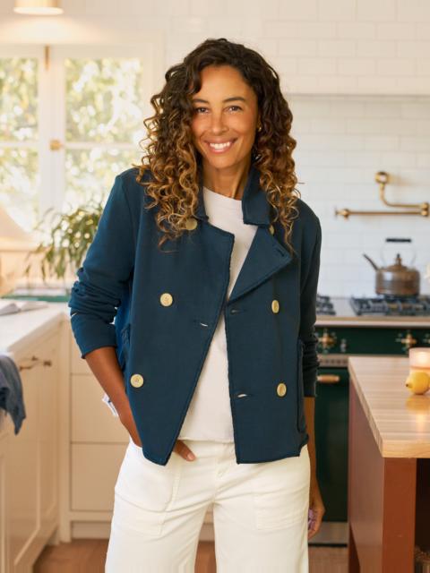 Frank & Eileen Cropped Sweatshirt Peacoat