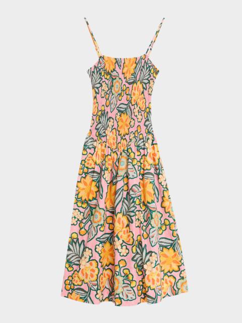 MISA Roxie Floral Midi Dress