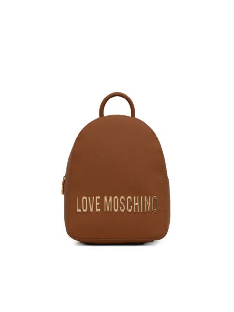 Moschino logo-plaque backpack