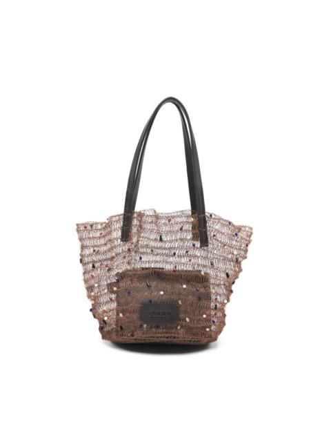 STAUD Jewel beaded tote bag