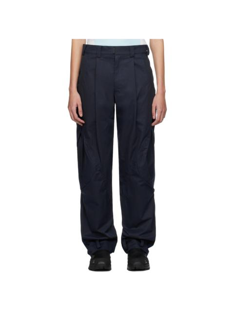 HYEIN SEO Navy Flap Pocket Trousers