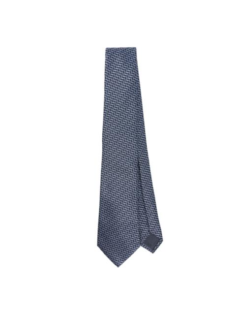 GIORGIO ARMANI patterned-jacquard tie