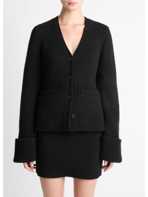 Vince Double-Face Wool & Cashmere-Blend Cardigan