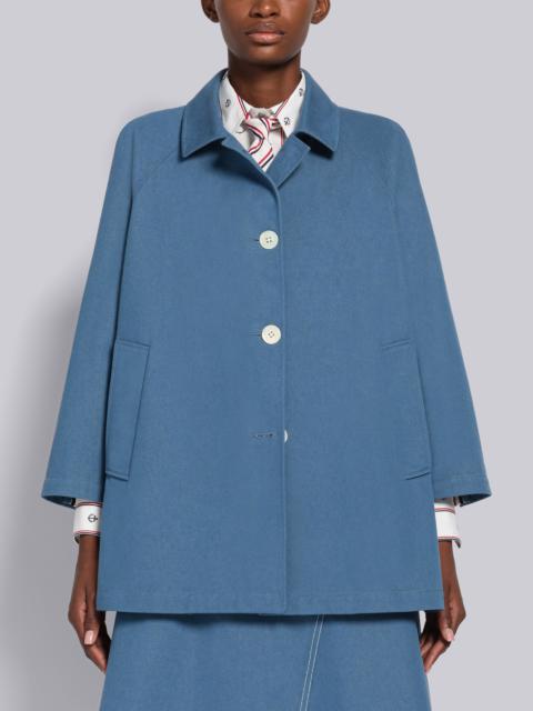 Thom Browne Selvedge Denim Cropped Car Coat