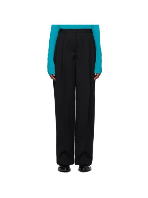 Black Pleated Trousers