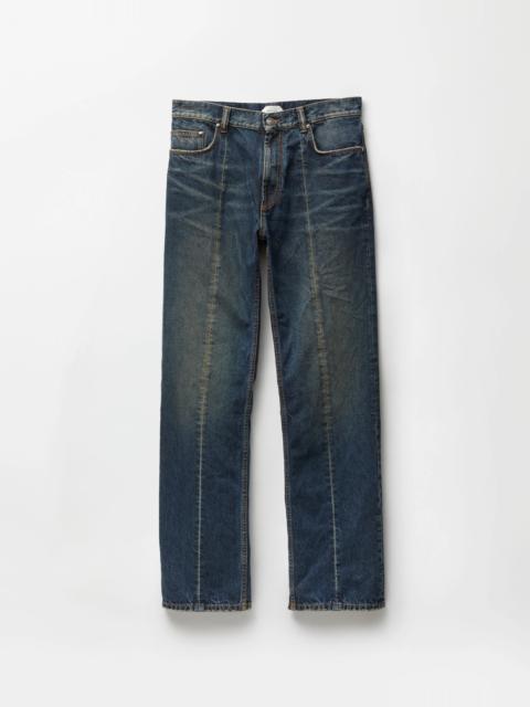 VERSACE Distressed Straight Jeans