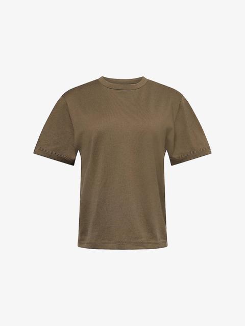 extreme cashmere Cuba Round-Neck Cotton and Cashmere-Blend Knitted T-Shirt