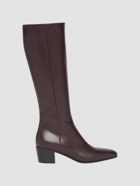 Gianvito Rossi Women's Spencer 45MM Leather Boots - Bourgogne