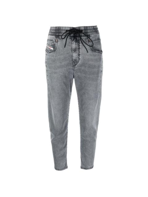 drawstring-waist cropped jeans