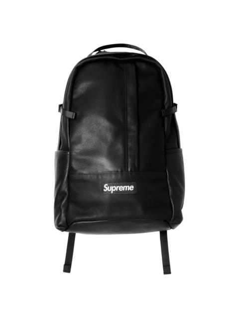 Supreme Leather solange Backpack Black
