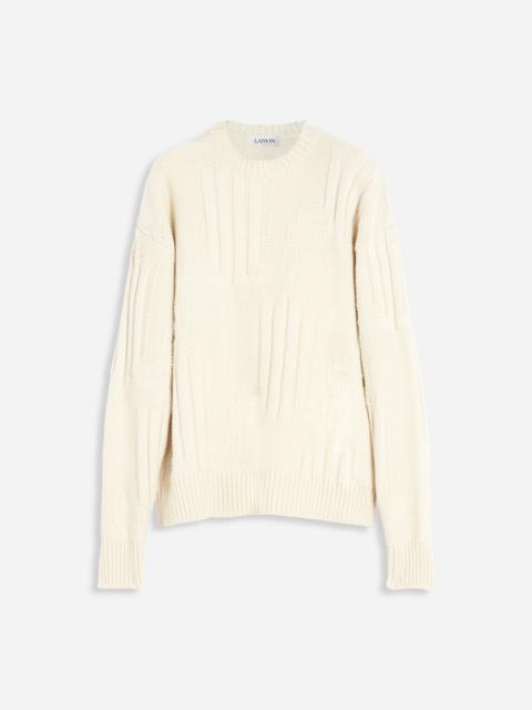 Lanvin JL3D THICK ROUND NECK SWEATER