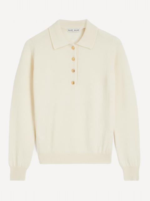 BLAZÉ MILANO Highland Wool-Cashmere Polo