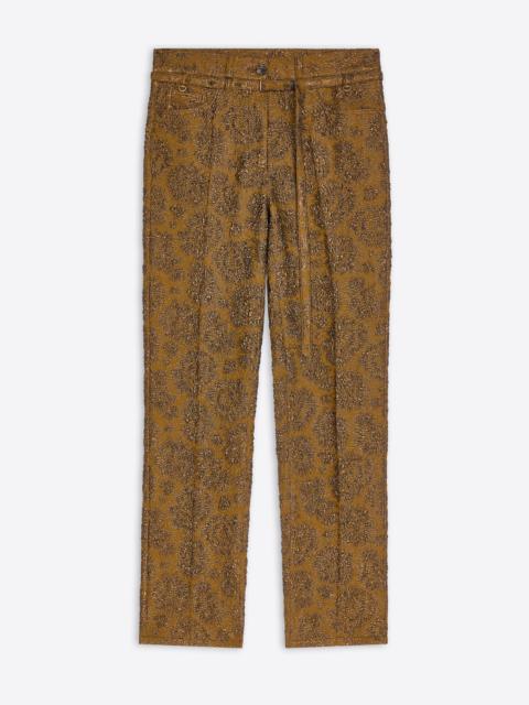 Dries Van Noten SLIM LEG JACQUARD PANTS