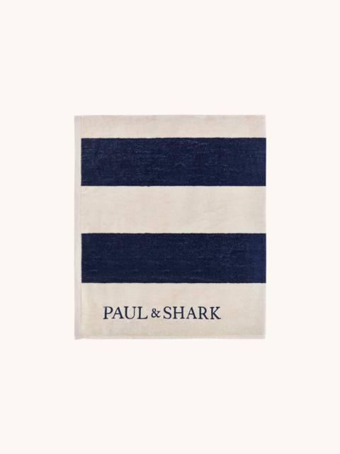 Paul & Shark STRIPED BEACH TOWEL WITH EMBROIDERY