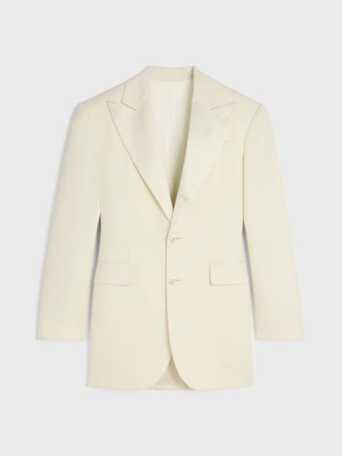 CELINE colonne jacket IN diagonal wool