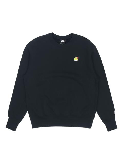 Nike Nike Airmoji Series Sportswear logo Casual Pullover Sports Round Neck Black CZ2362-010